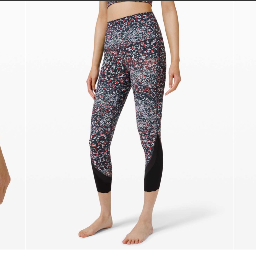 Lululemon Wunder Under High-Rise Crop 23" *Updated Scallop Full-On Luxtreme
